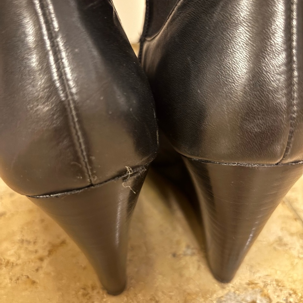 Nine West Black Wedge Boots - Picture 9 of 16